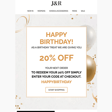 Happy Birthday Elegant Offer